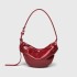 Za's pleated dumpling bag, women's fashionable armpit bag, high-end retro red women's bag, European and American trendy casual shoulder bag