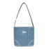 Lee's new washed denim denim blue handbag with large capacity for commuting, lightweight, casual and fashionable one shoulder bucket bag