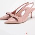 ZA2024 bow patent leather pointed high heels sandals new women's shoes Mueller shoes commuting business versatile women