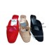 ZA2024 Summer New Product Lazy Baotou Back Air Female Summer Outerwear Flat Bottom Simple Casual Square Head Sandals Female