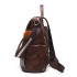 Cross border bag for women 2024 new fashionable large capacity backpack trendy personality soft leather splicing casual backpack hair replacement