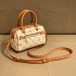 High quality Boston pillow bag 2024 new fashionable vintage flower versatile niche single shoulder crossbody handbag shell bag