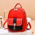 【 Cross border Backpack 】 Women's Bag 2024 New Casual Fashion Handheld Backpack Color blocked Large Capacity Travel Bag