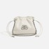 Cross border new niche lucky bag women's bag PU material single shoulder soft bag drawstring cloud chain hand-held crossbody bucket bag