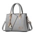 2024 Autumn/Winter New Fashionable Middle aged Handbag with Large Capacity Litchi Pattern Single Shoulder Crossbody Bag