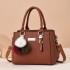 Bag for women 2024 European and American new fashionable single shoulder small bag, double-layer large capacity wool ball hand-held diagonal cross women's bag