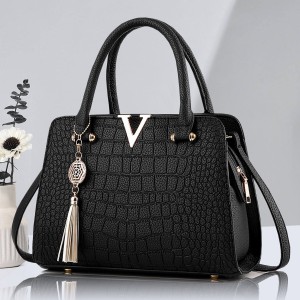 Crocodile patterned handbag for women 2024 new style, stylish middle-aged mother's handbag, fashionable women's handbag, handbag