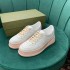 G family sponge cake thick sole white shoes for women 2022 new breathable couple round toe with increased height plus large size sports and leisure shoes