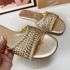 ZA Summer New Product 2024 Fashion Round Head Straw Weaving Hollow Decoration Metal Series Breathable Flat Heel Sandals for Women