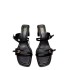 ZA new product 2024 autumn straight buckle thick heel European and American style buckle exposed toe high heels casual sandals for women