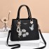 Summer new style handbag, women's fashion bow hanging decoration handbag, trendy women's embroidered single shoulder diagonal cross bag, mother's bag