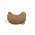 Cross border new rhinestone chain pleated women's bag, fashionable texture dumpling bag, versatile, light luxury single shoulder liquid crossbody bag