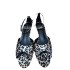 ZA New Product 2024 Summer Fashion Versatile Leopard Pattern Open Toe Thin Heel Short Heel Women's Shoes Fish Mouth Strap Sandals