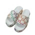 G Home Gradient Embroidered Slippers 2022 New One Word Thick Bottom Height Increasing Women's Cool Drag Large Casual Couple's Sponge Cake Shoes