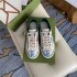 G Home Embroidery 1977 Retro Canvas Shoes High Version Old Flower Color blocked Unisex Casual White Shoes Sports Shoes