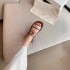 Triumphal Arch sandals for women with open toe casual thick soled retro Roman beach shoes French style sandals with thick heel and color blocking