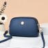 [Shichen Women's Bag] 2024 New Color blocked Splicing Versatile Fashion Trend Double Zipper Crossbody Single Shoulder Zero Wallet