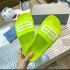 2022 Summer New B Home Paris Slippers for Women, Outdoor Wear, Indoor One Word Slippers, Alphabet Luminous Couple Beach Shoes