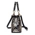 2024 autumn European and American retro handbag large capacity shiny leather double-sided embroidery women's bag atmospheric single shoulder crossbody bag