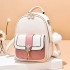 【 Cross border Backpack 】 Women's Bag 2024 New Casual Fashion Handheld Backpack Color blocked Large Capacity Travel Bag