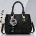 2024 New Trendy European and American Handbag, Hairball Pendant, Simple Single Shoulder Crossbody Bag, Women's Bag