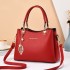 Bag for women 2024 new wedding bag, high-end and atmospheric handbag, large capacity soft leather mother bag, middle-aged crossbody bag