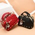 2024 European and American New Fashion Women's Bag with Lingge Small Fragrant Style Handheld Small Bag Boston Shoulder Bag