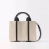 ZA Home Women's Bag 2024 Fashionable and Versatile Mi White Mini Canvas City Handheld Crossbody Bag Premium Small Square Bag