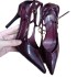 ZA Women's Shoes 2024 Autumn New Sandals Women's Pointed Crimson Lacquer Leather Fine Heels Shallow Mouth Ultra High Heels Muller Shoes