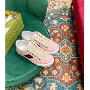 2023 Spring and Summer New Couple 977 Canvas Shoes Pink Versatile Casual Flat Shoes Retro Flower Cloth Shoes