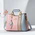 2024 new color blocking middle-aged women's bag versatile casual armpit bag temperament mother bag single shoulder hand-held crossbody bag