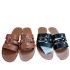 ZA Women's Shoes 2024 Summer New Product Women's Shoes Leather Belt Decoration Breathable Casual Round Head Flat Sandals for Women