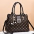 2024 New Fashionable Printed Women's Handbag with Large Capacity Color blocked Single Shoulder Cross Shoulder Bag Trend