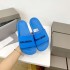 B Family One Word Slippers 2022 Summer Candy Color Women's Sandals Couple's Outdoor Slippers Round Head Non slip Beach Women's Shoes