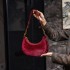 Cross border autumn and winter new versatile high-end texture plush crescent bag, trendy and fashionable single shoulder armpit crossbody bag