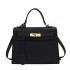 Spring and summer stylish hand-held Kelly bag 2024 new Korean version ins niche shoulder bag versatile crossbody women's bag