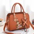 Bag for women 2024 new fashionable shoulder bag, large capacity soft leather handbag, embroidered soft leather crossbody bag