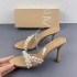 ZA2024 Summer New Product: Pointed Pearl Fine Heels, Women's Fashion Style, Transparent Rear Open toed Sandals for Women