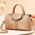 【 HOT 】 2022 New Fashion Crocodile Pattern Handbag for Women, Large Capacity Casual Single Shoulder Cross Shoulder Bag Trendy