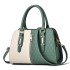 2024 new fashionable color blocked women's handbag, European and American atmospheric large capacity single shoulder crossbody bag trend