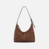 2024 Autumn East New Retro Deer Skin Matte Hobo Underarm Bag Casual Versatile Commuter Single Shoulder Cross Shoulder Dumpling Bag