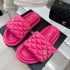 2023 Spring/Summer Lingge Small Fragrant Wind Velcro Sponge Cake Thick Bottom Bread Slippers Women's One Word Casual Sandals for Outerwear