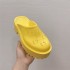 G Home Baotou Cave Shoes Thick soled Women's Slippers for Outdoor Wear 2022 Summer Beach Shoes Women's Sponge Cake Bottom Shoes Trawl Red Style