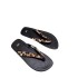 ZA2024 summer new European and American style leopard print clip on feet simple flat bottom fashionable casual sandals for women