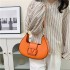 2024 New Solid Color Underarm Bag, European and American Fashion Shoulder Bag, High Quality Women's Bag, Simple and Versatile Foreign Trade Bag