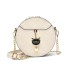 Live streaming recommendation women's bag 2024 summer new fashionable cat small round bag Korean version diamond grid embroidery thread single shoulder chain bag