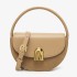 Light luxury niche retro saddle bag 2024 autumn new item, high-end fashion semi-circular shoulder crossbody bag, one piece hair replacement