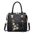 Manufacturer wholesale women's bag 2024 new fashionable embroidered handbag middle-aged simple shoulder crossbody bag one piece dropshipping