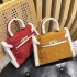 Cross border 2024 new retro lamb fur red Kelly bag, large capacity bridal bag, popular plush single shoulder crossbody