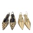 ZA Women's Shoes 2024 Autumn New Style Outerwear Rear Tripstrap Shallow Mouth Pointed Baotou Leopard Pattern Middle Heel Sandals